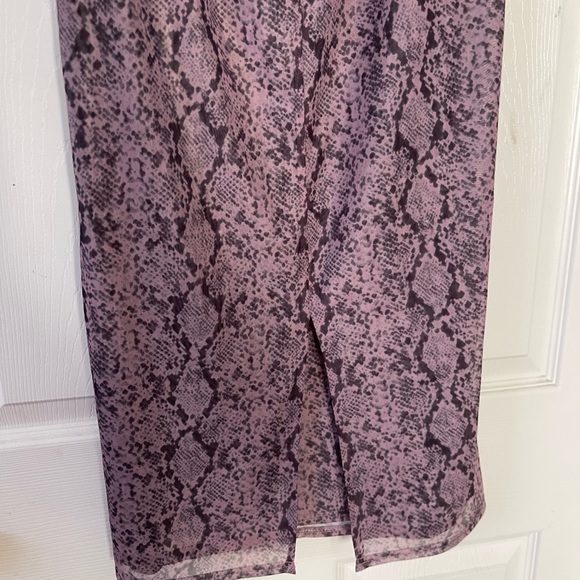 Cinq a Sept Pink Snakeskin Midi Skirt - Picture 6 of 6